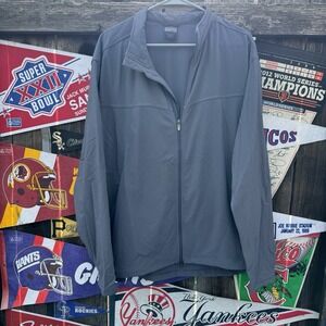 Size L - Vtg Nike Full Zip Nylon Stretch Vented Running Jacket Black